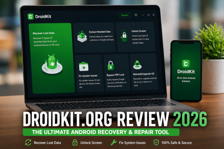 Droidkit.org Review 2026: Complete Guide to Recover Lost Data droidkit.org